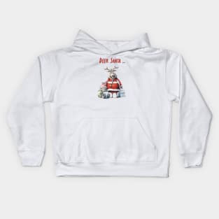 Deer Santa ... Christmas Fun Kids Hoodie